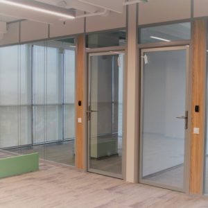 Противопожарная дверь для лестницы офиса / серия FRM33247