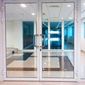 Противопожарная двупольная дверь со стеклом / серия FRM7298